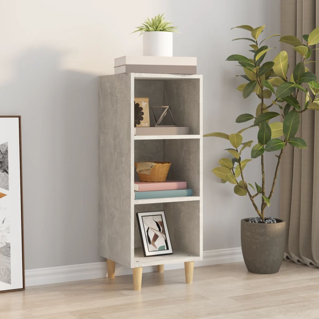 Sideboard Concrete Grey 34.5x32.5x90 cm Engineered Wood
