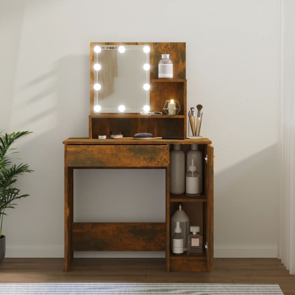 Dressing Table - CHENNAI Dresser Smoked Oak 86.5cm