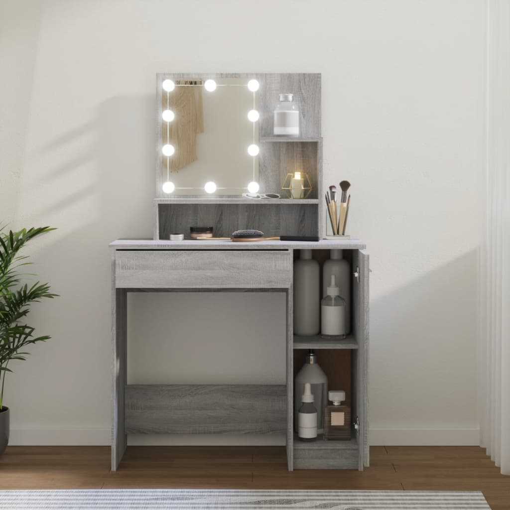 Dressing Table - CHENNAI Dresser Grey Sonoma 86.5cm