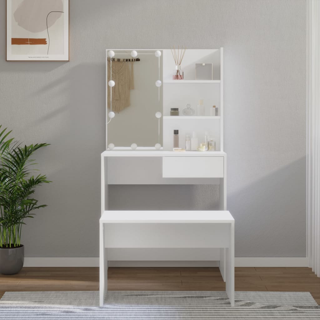 Dressing Table - CHEN Dresser White 74.5cm