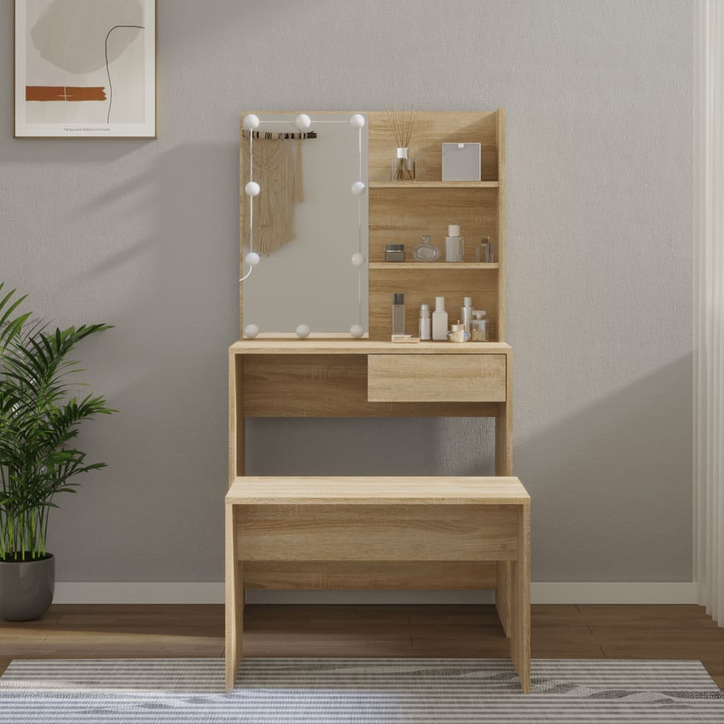 Dressing Table - AVEN Dresser Sonoma Oak 74.5cm