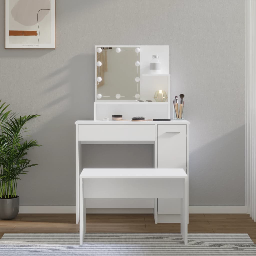 Dressing Table - AVEN Dresser White 86.5cm
