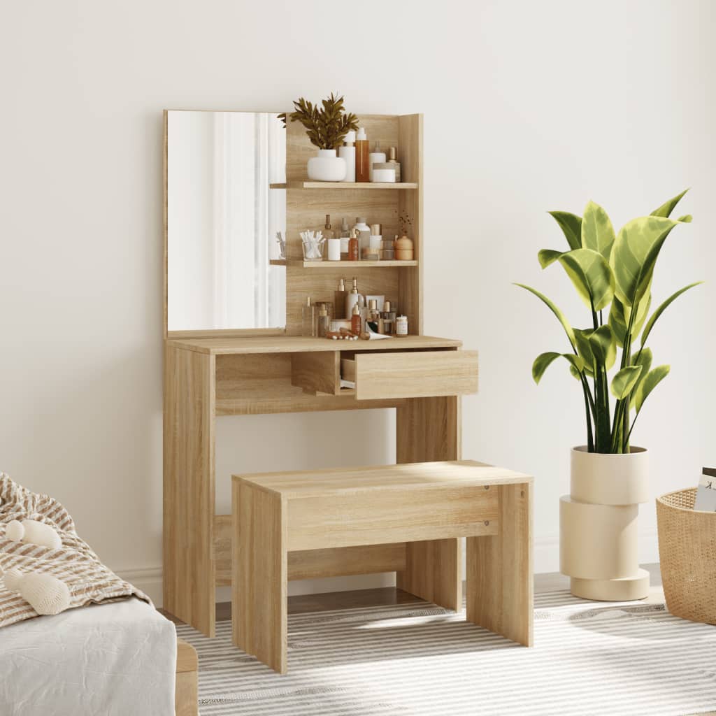 Dressing Table - LISAB Dresser Sonoma Oak 74.5cm