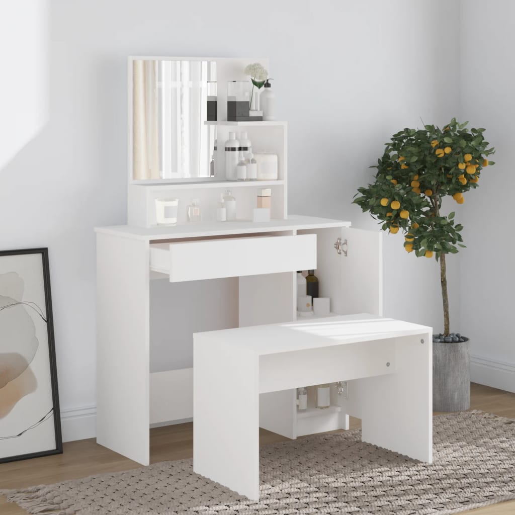 Dressing Table - PRINCE Dresser White 86.5cm