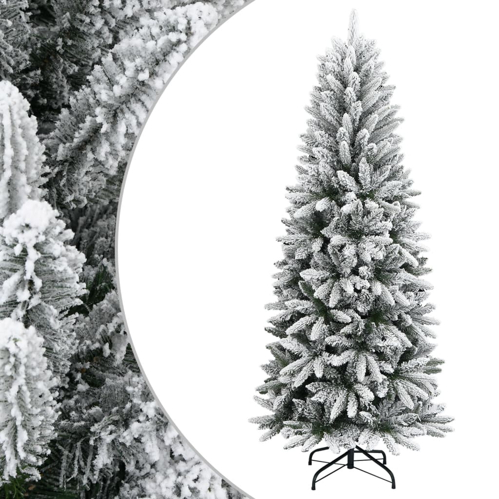 Briet Artificial Christmas Tree Flocked Snow 180cm PVC PE