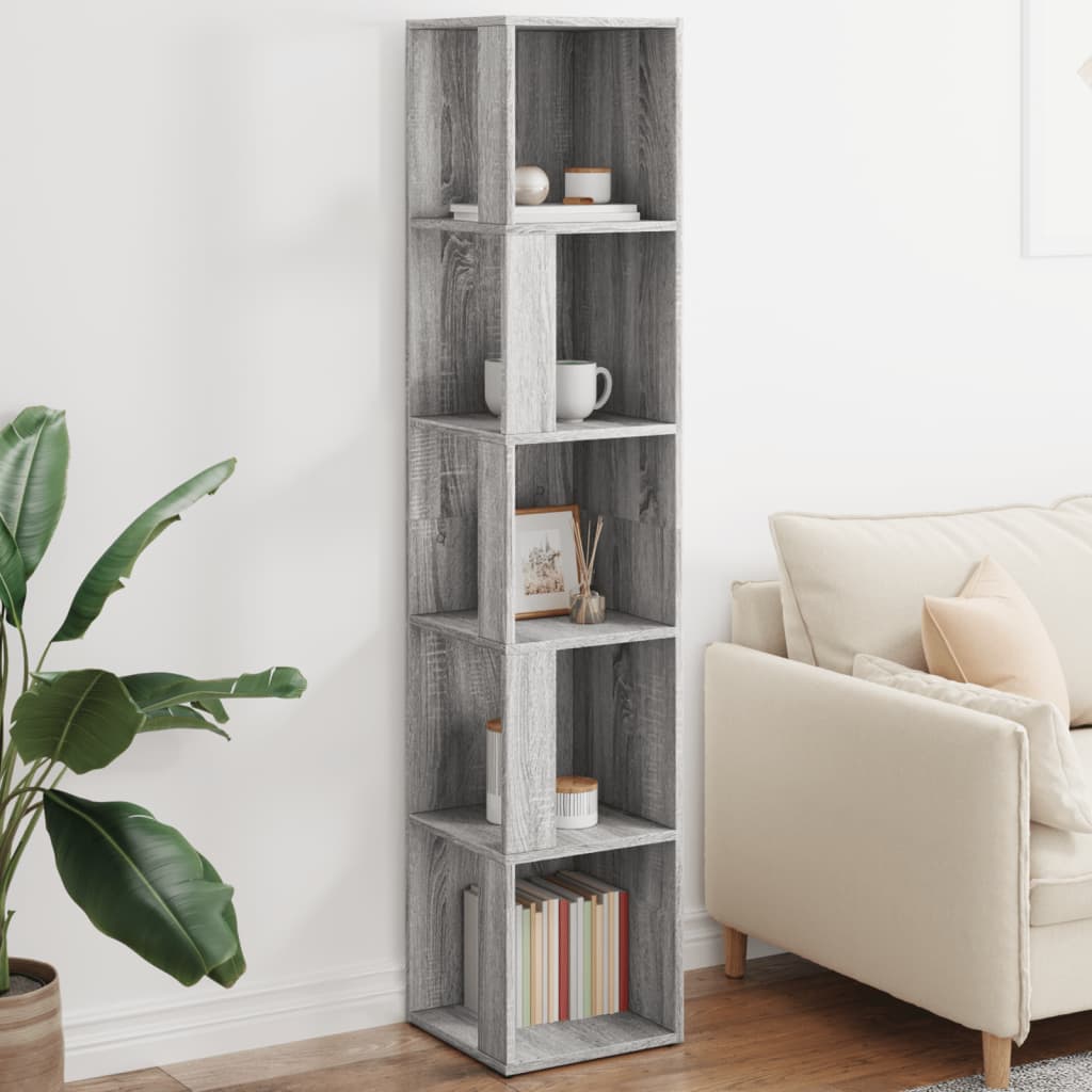 Corner Cabinet Grey Sonoma 33x33x164.5cm Engineered Wood