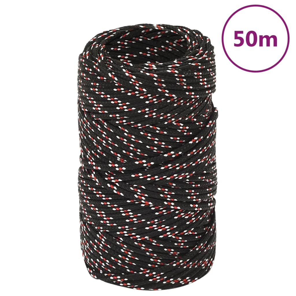 Boat Rope Black 2 mm 50 m Polypropylene