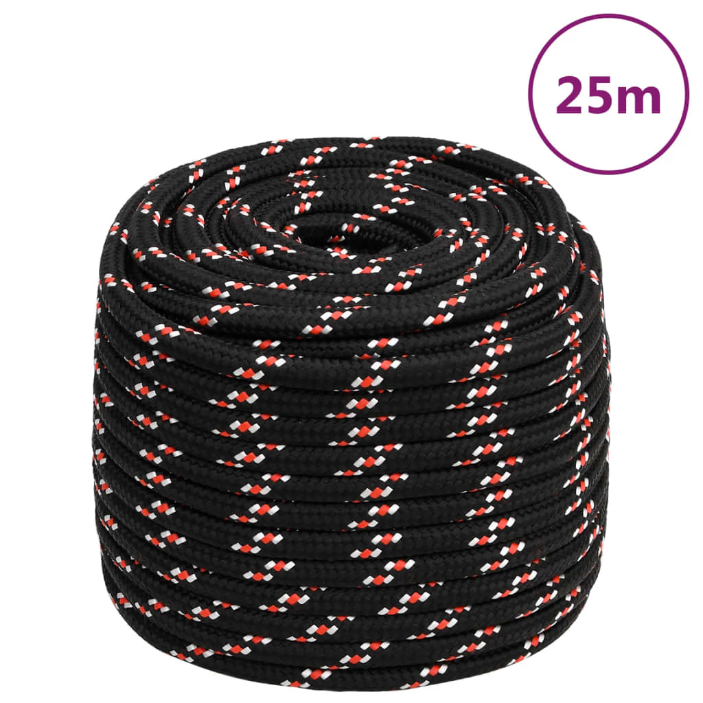 Boat Rope Black 18mm 25 m Polypropylene