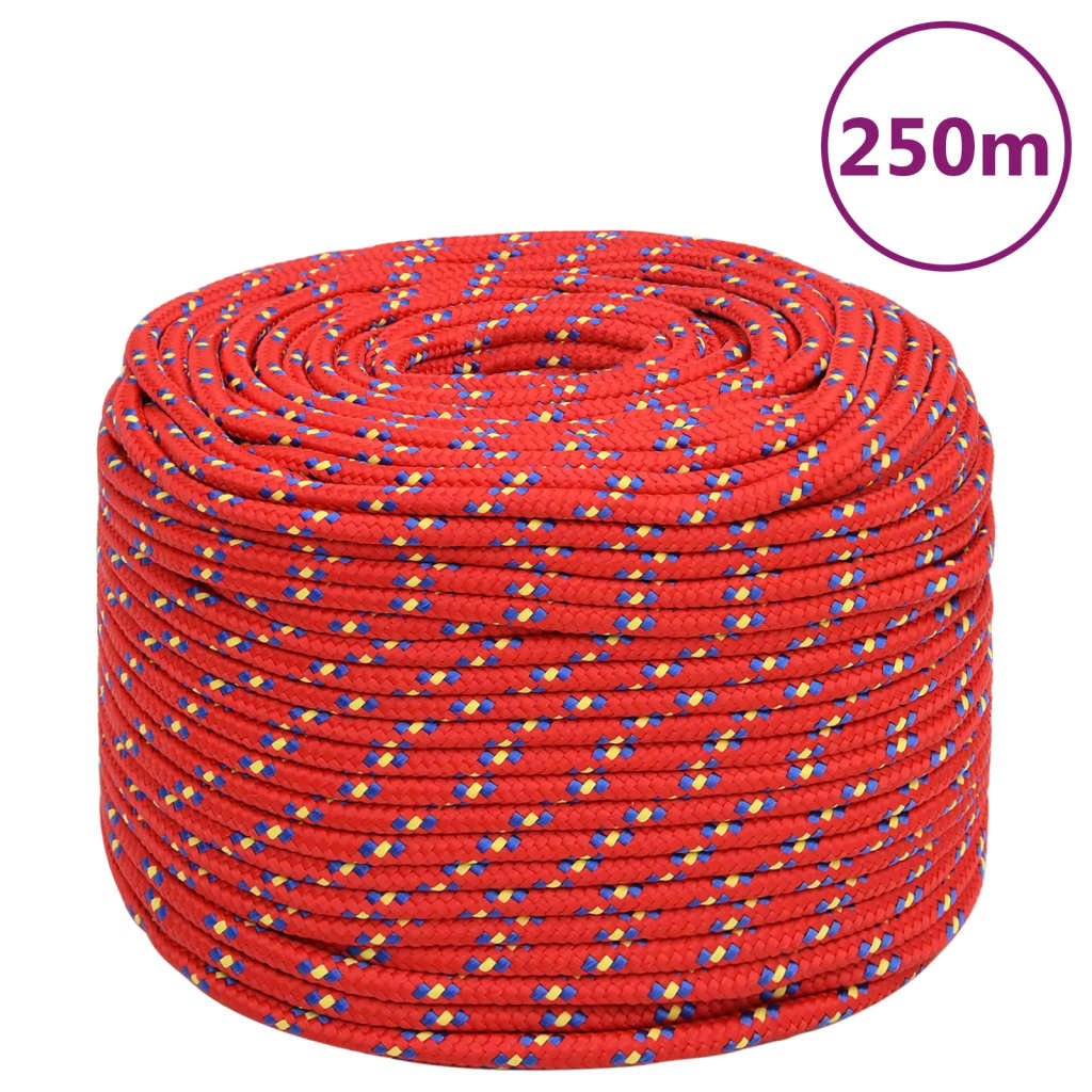 Boat Rope Red 8 mm 250 m Polypropylene
