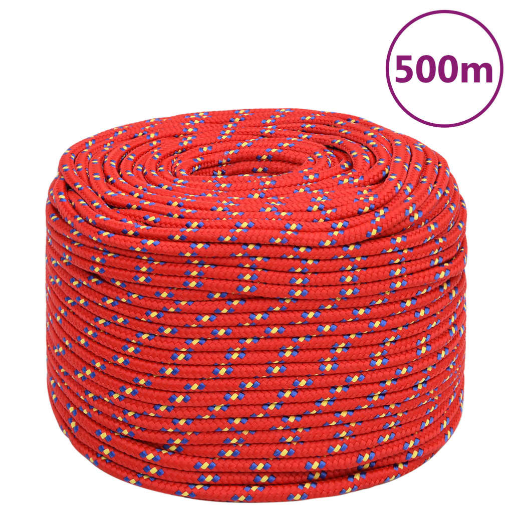 Boat Rope Red 10 mm 500 m Polypropylene