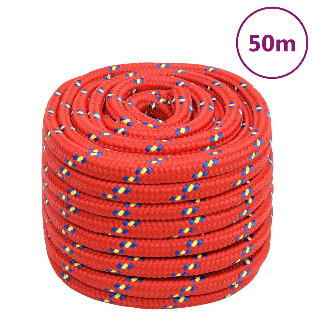 Boat Rope Red 20mm 50 m Polypropylene