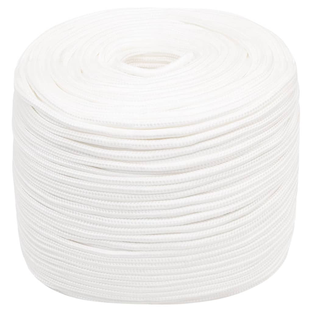 Boat Rope Full White 10 mm 100 m Polypropylene
