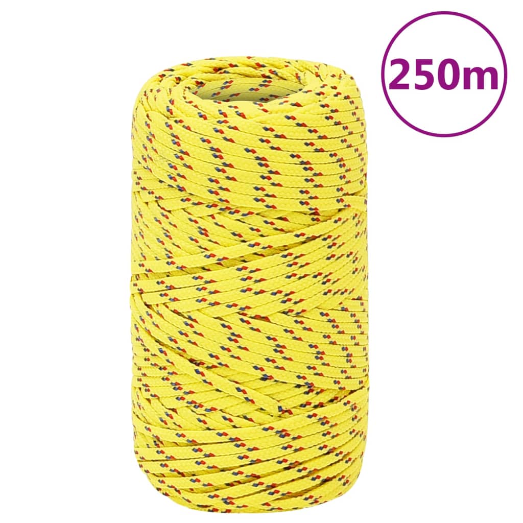 Boat Rope Yellow 2 mm 250 m Polypropylene