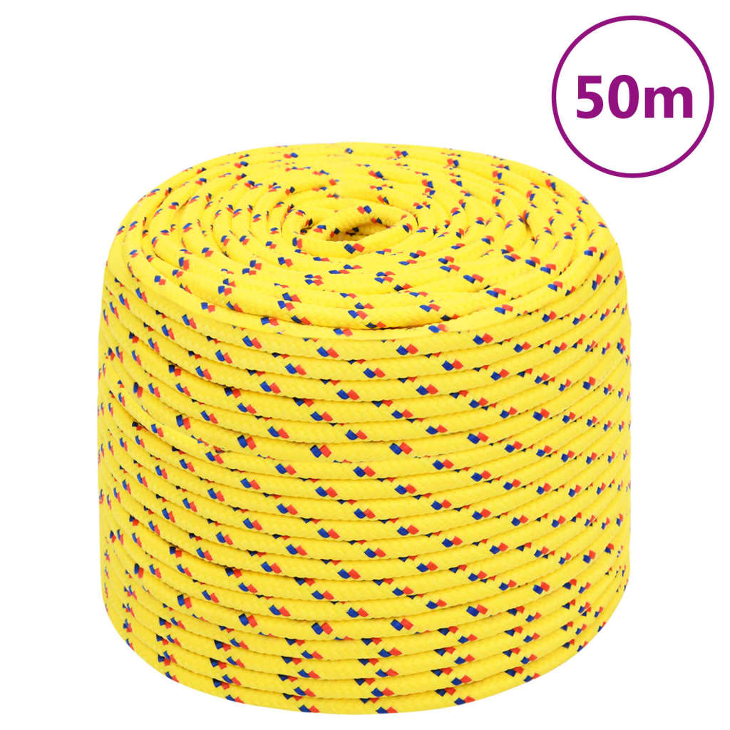 Boat Rope Yellow 6 mm 50 m Polypropylene