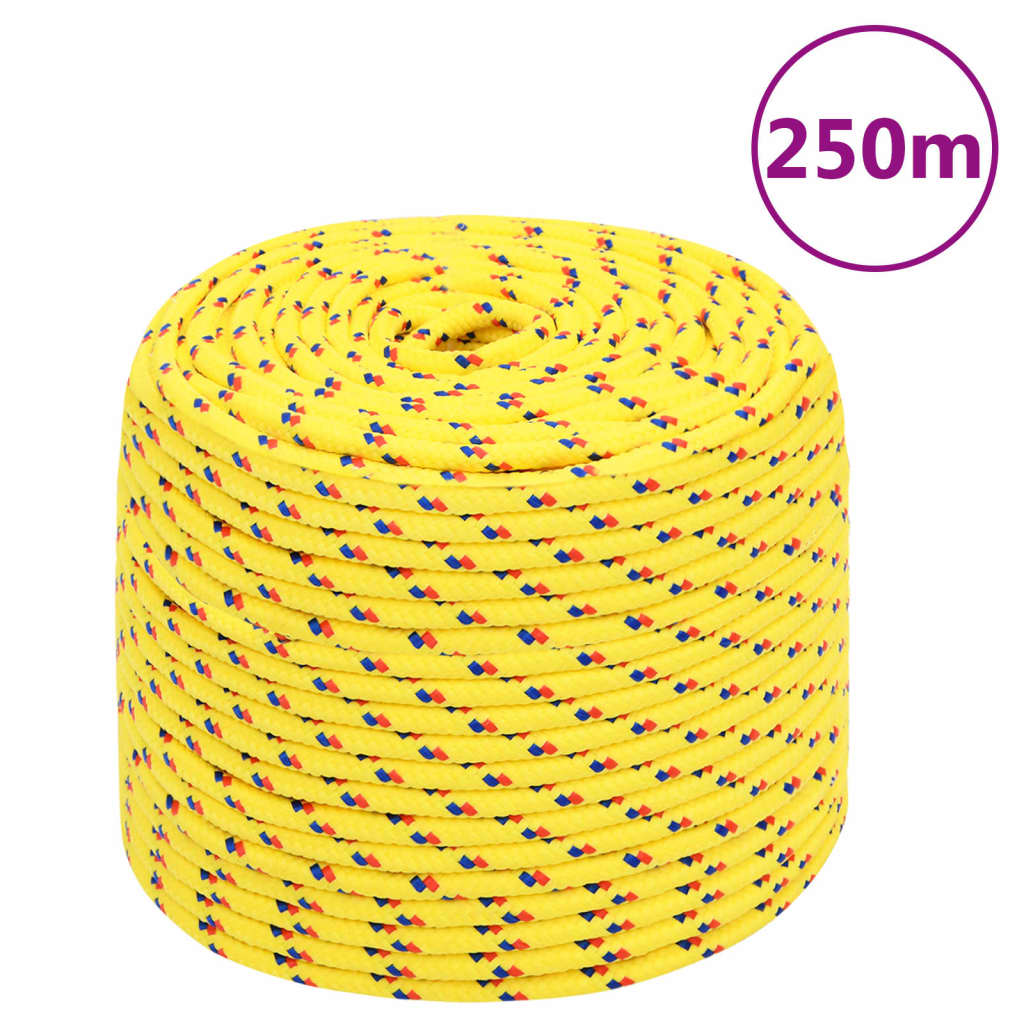 Boat Rope Yellow 8 mm 250 m Polypropylene