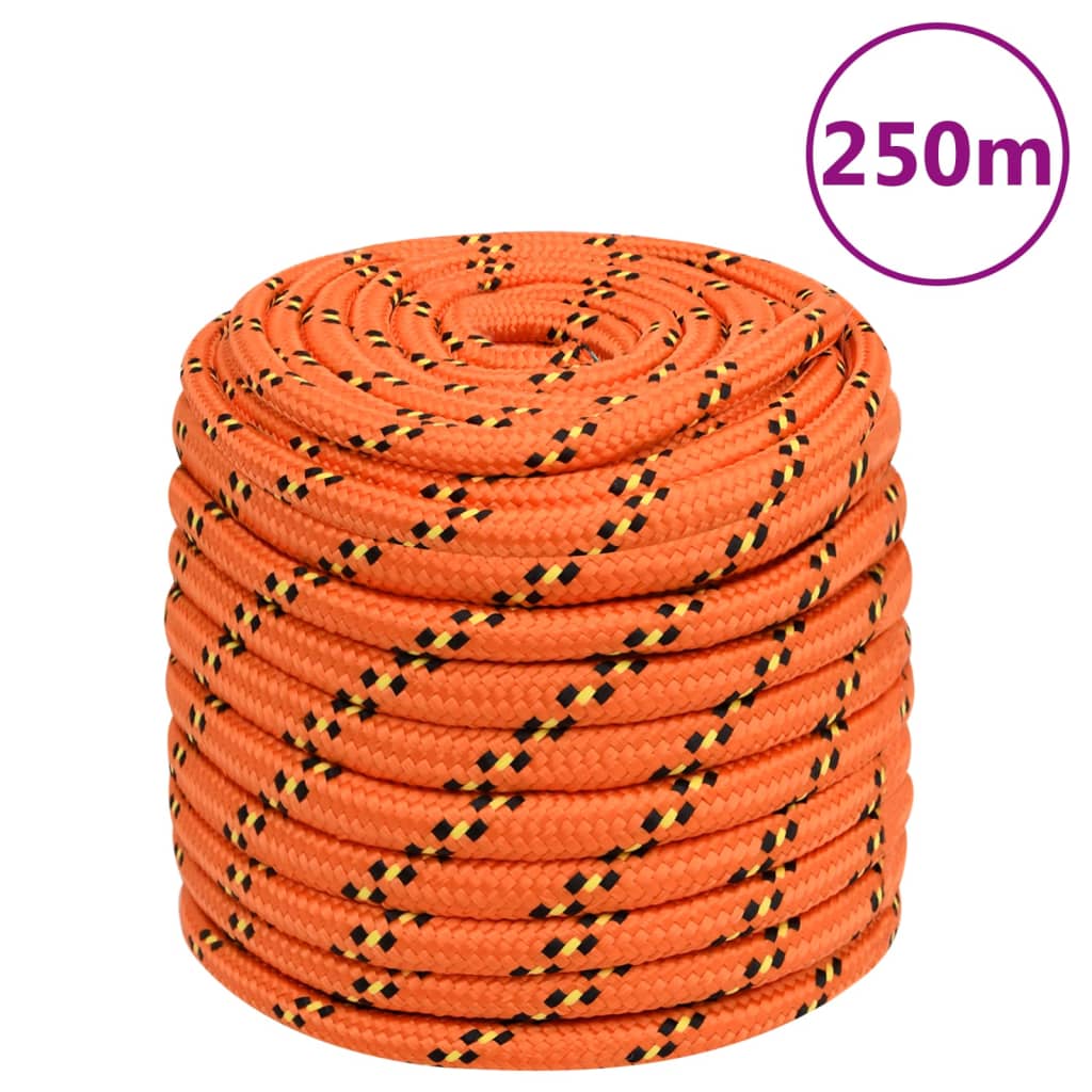 Boat Rope Orange 16 mm 250 m Polypropylene