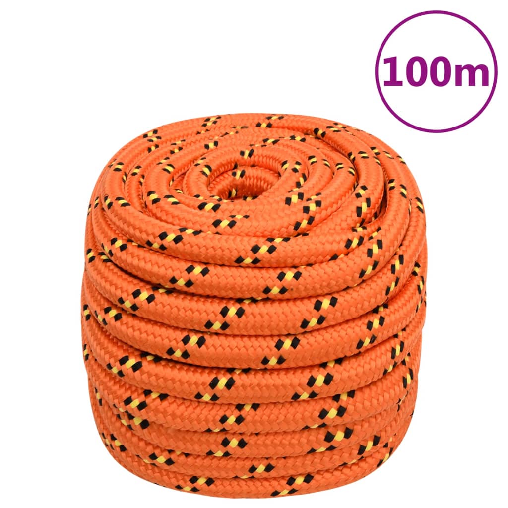 Boat Rope Orange 20 mm 100 m Polypropylene