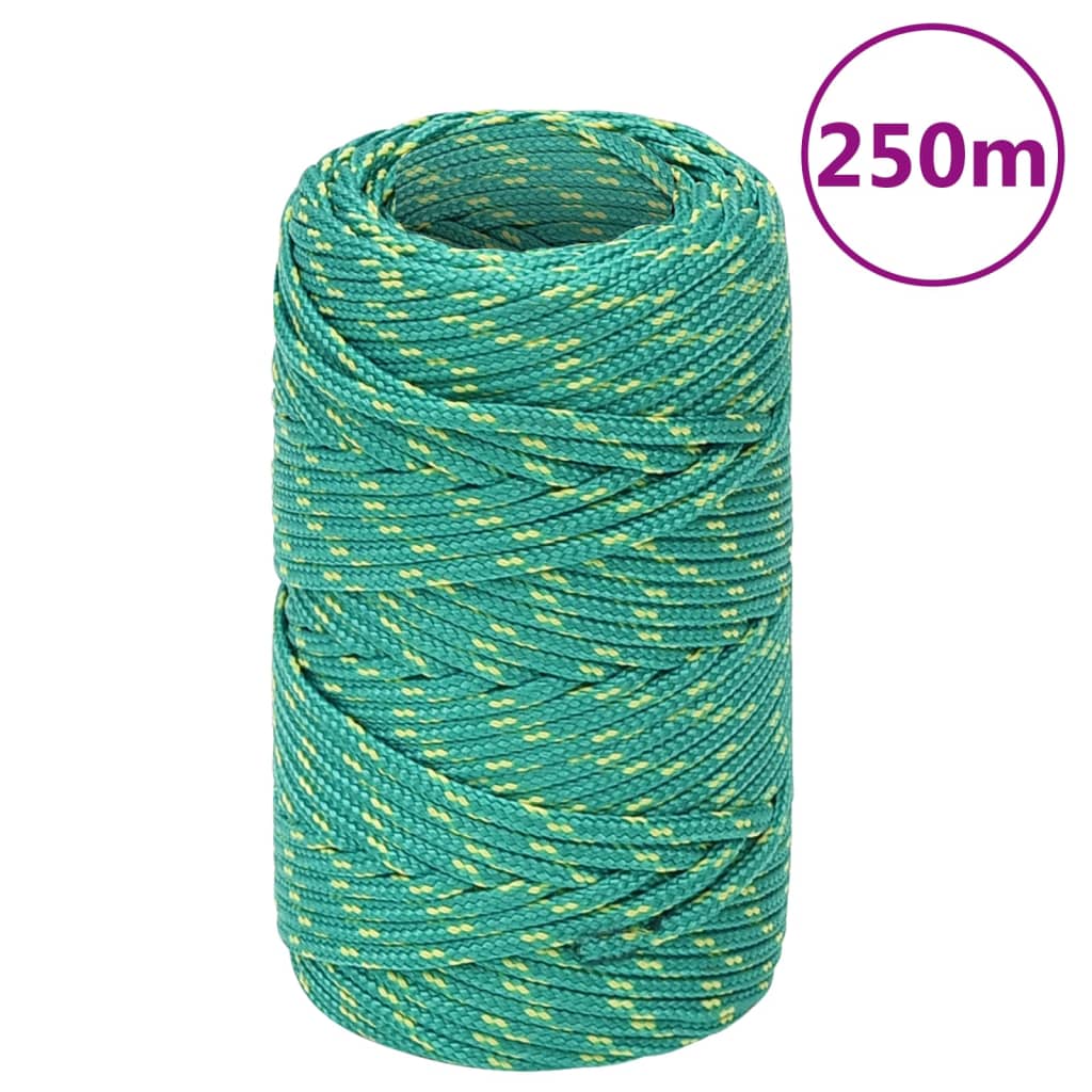 Boat Rope Green 2mm 250 m Polypropylene