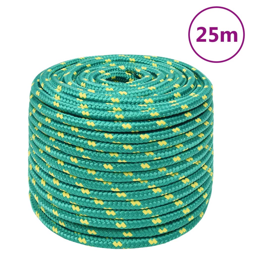 Boat Rope Green 14mm 25 m Polypropylene