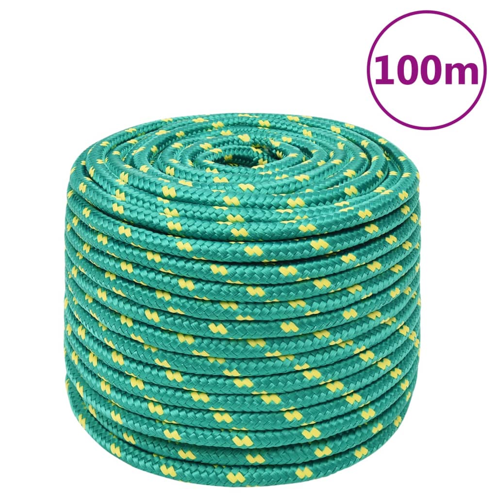 Boat Rope Green 14mm 100 m Polypropylene