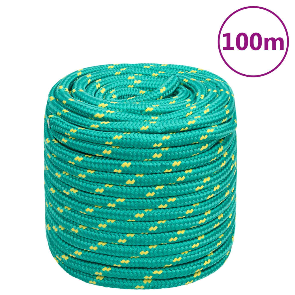 Boat Rope Green 16 mm 100 m Polypropylene