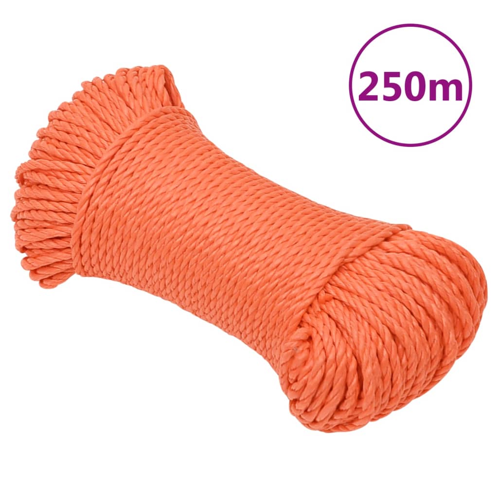 Work Rope Orange 8mm 250 m Polypropylene