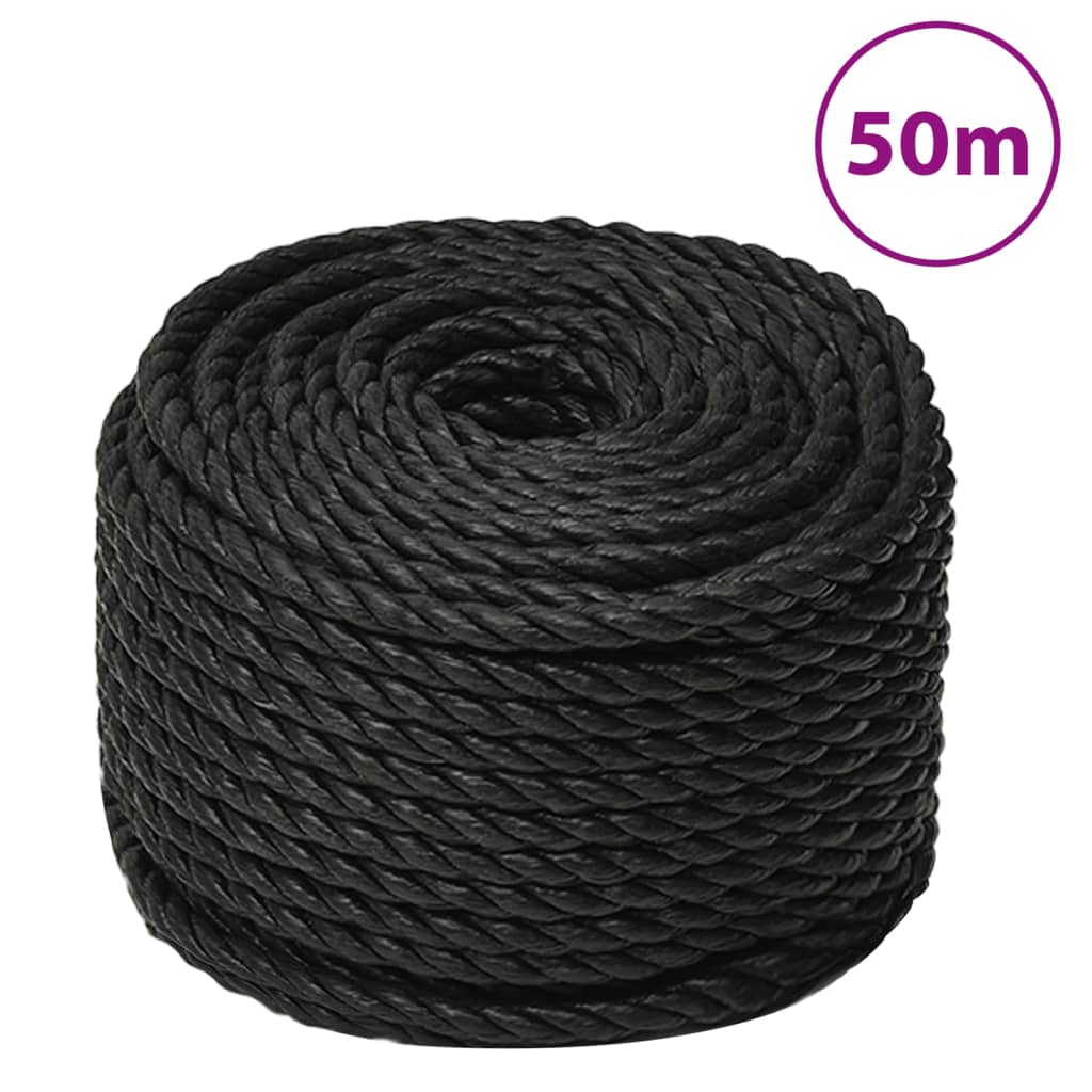 Work Rope Black 16mm 50 m Polypropylene