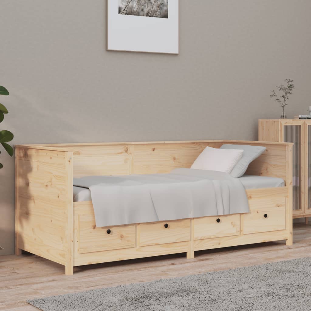 Day Bed 75x190 cm Solid Wood Pine