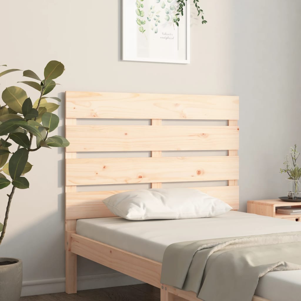 Headboard 90x3x80 cm Solid Wood Pine