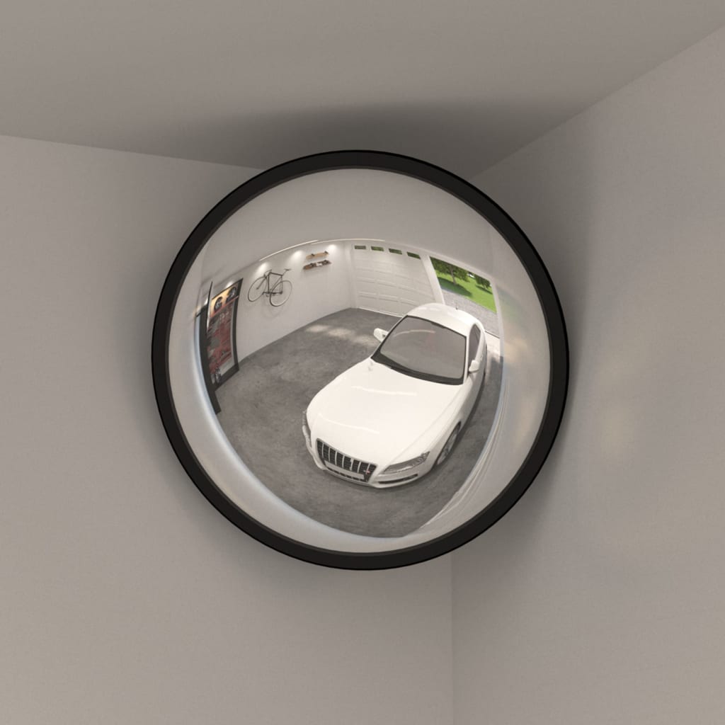 Indoor Convex Traffic Mirror Black Ã ̃40 cm Acrylic