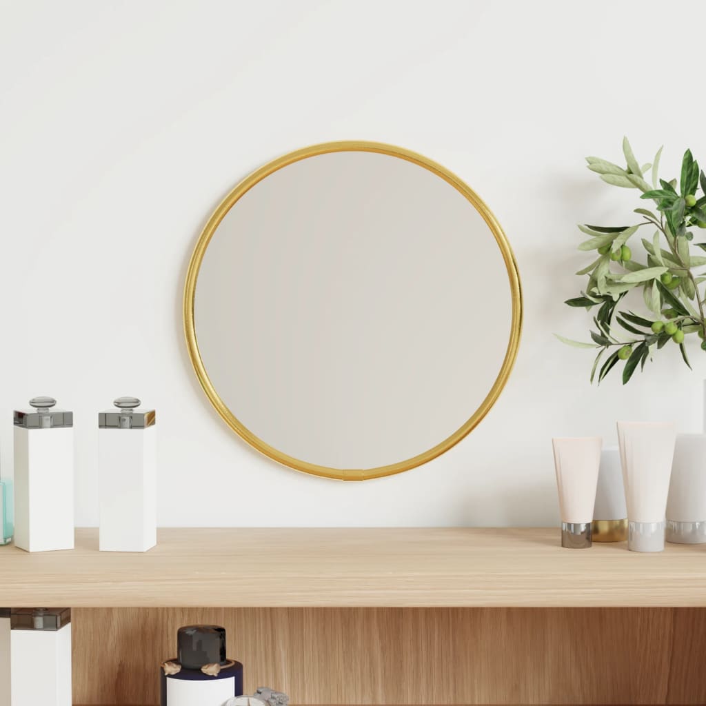 Wall Mirror Gold 20cm Round