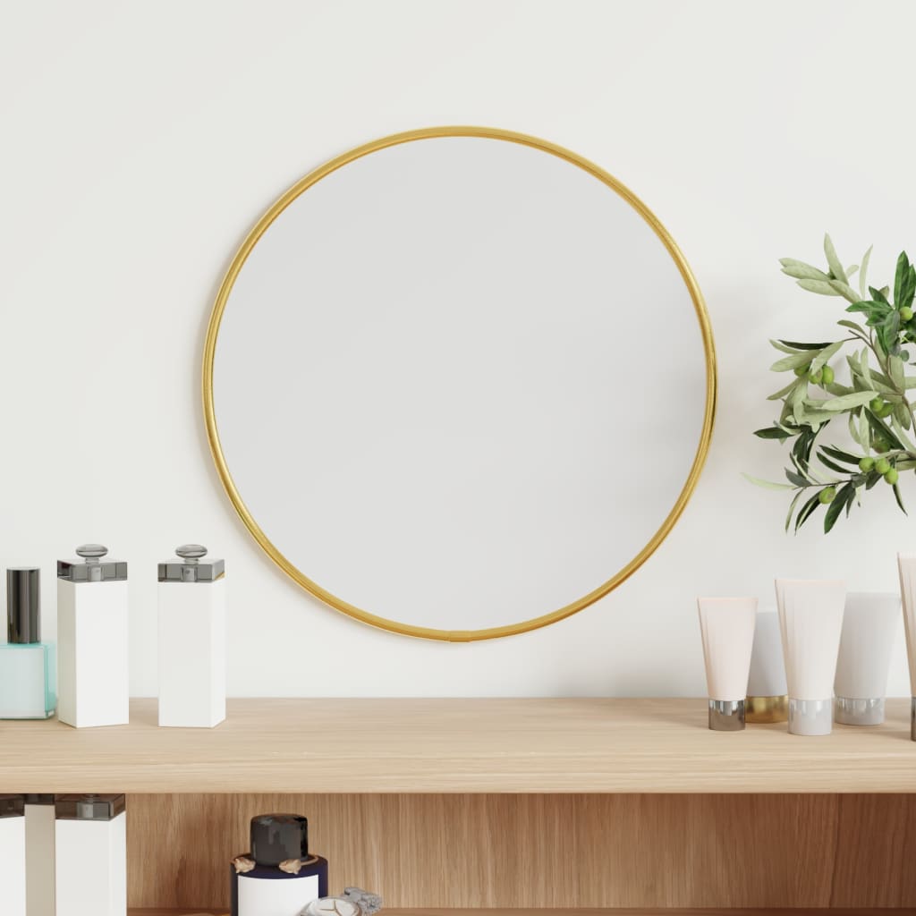 Wall Mirror Gold 30cm Round