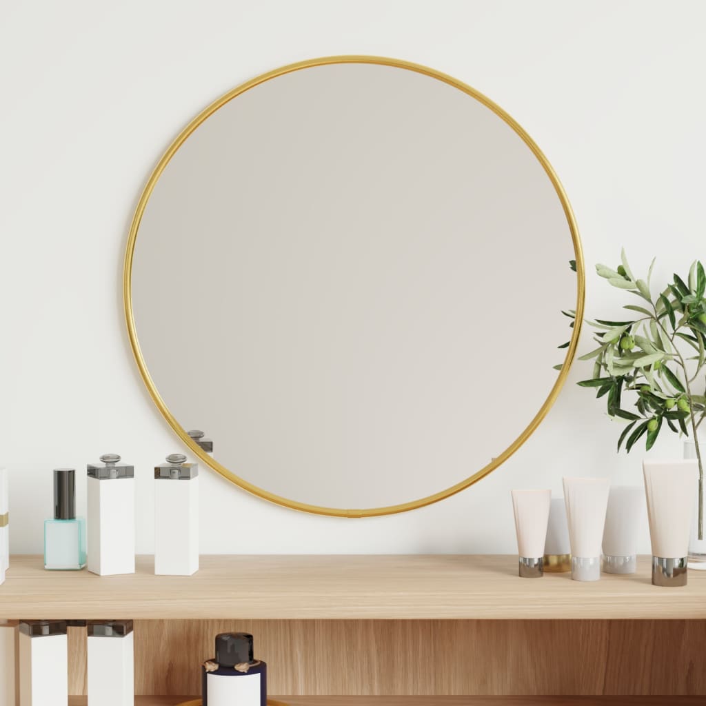 Wall Mirror Gold 40cm Round