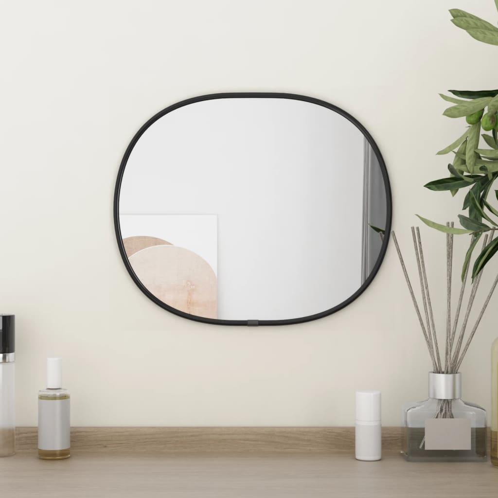 Wall Mirror Black 30x25cm