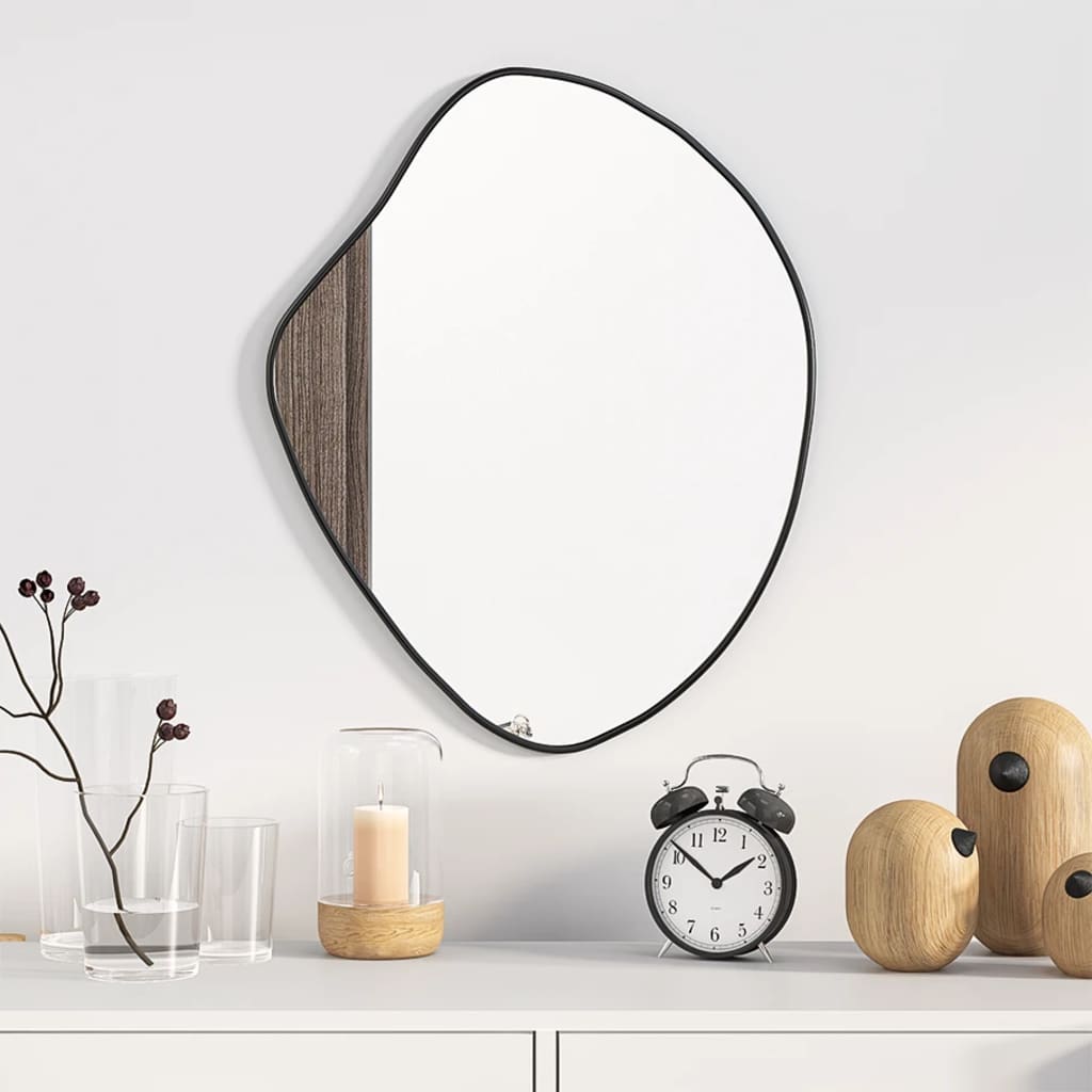 Wall Mirror Black 50x40cm