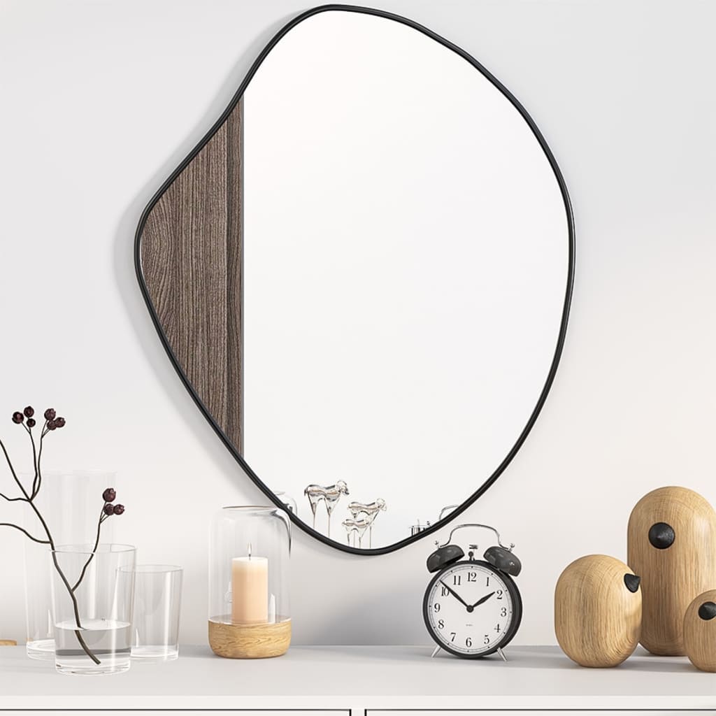 Wall Mirror Black 60x50cm