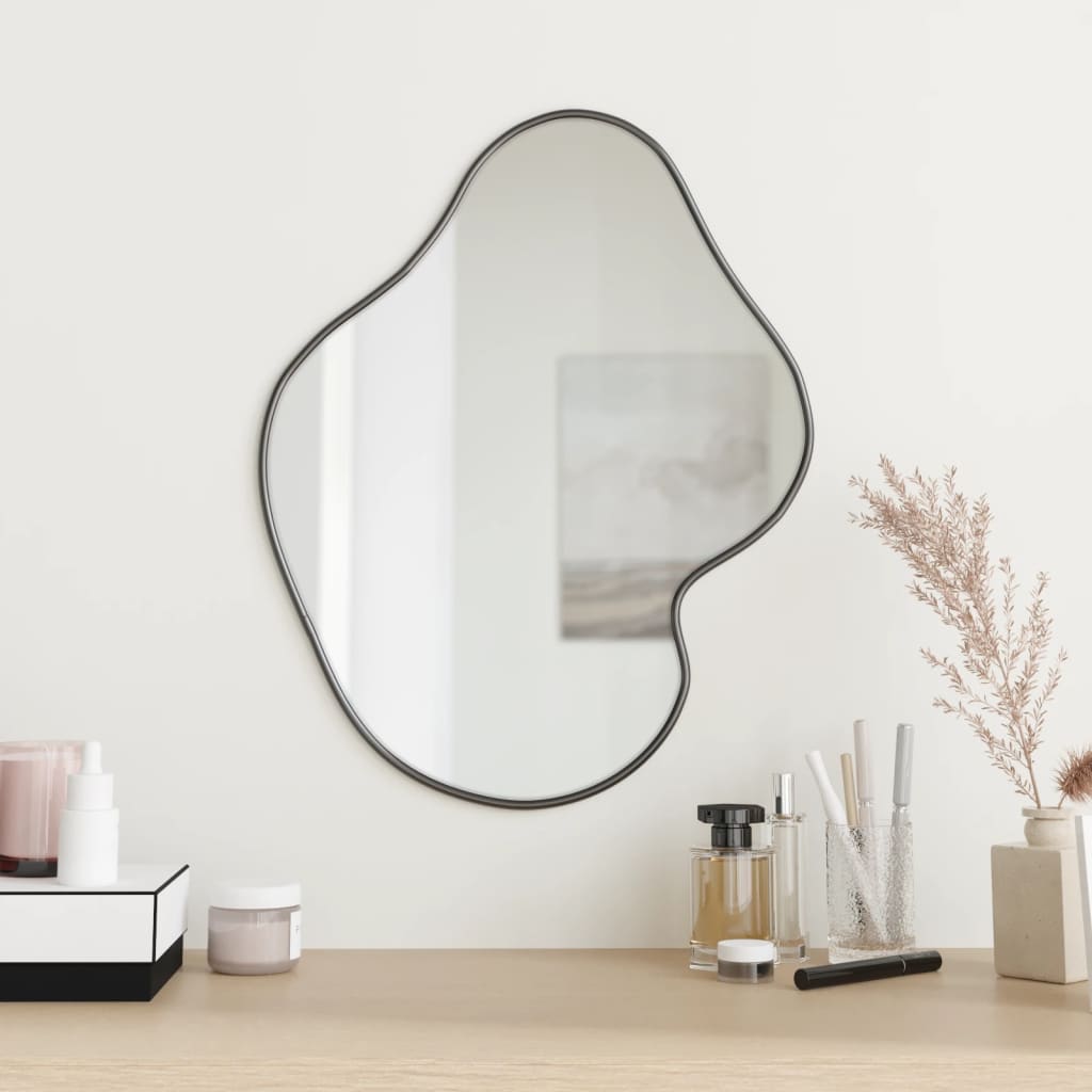 Wall Mirror Black 50x40cm