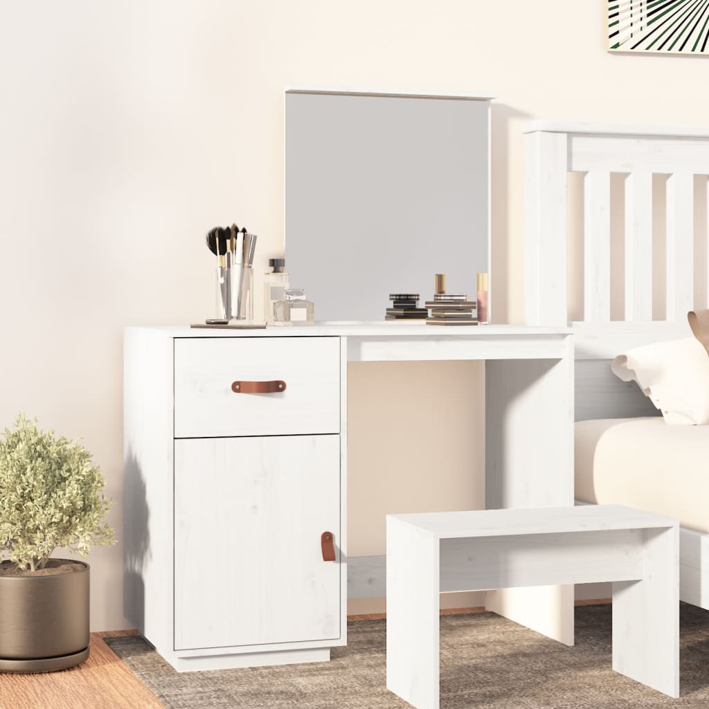 Dressing Table - RIO Dresser White 95cm