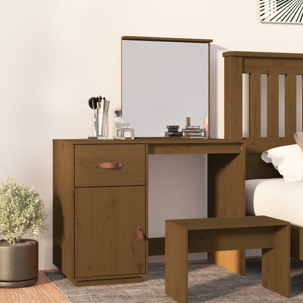 Dressing Table - RIO Dresser Honey Brown 95cm