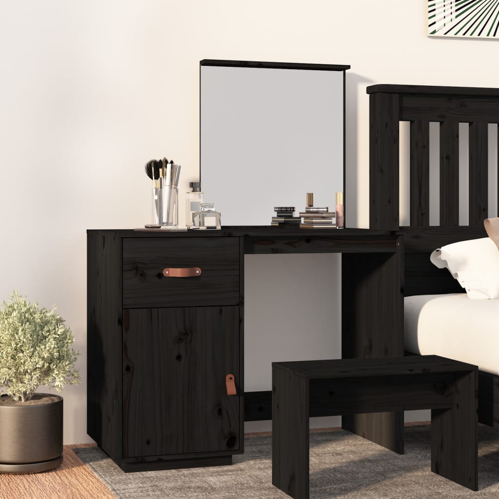 Dressing Table - RIO Dresser Black 95cm