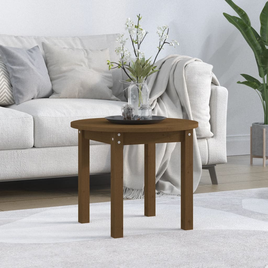 Coffee Table Honey Brown Ã ̃ 55x45 cm Solid Wood Pine