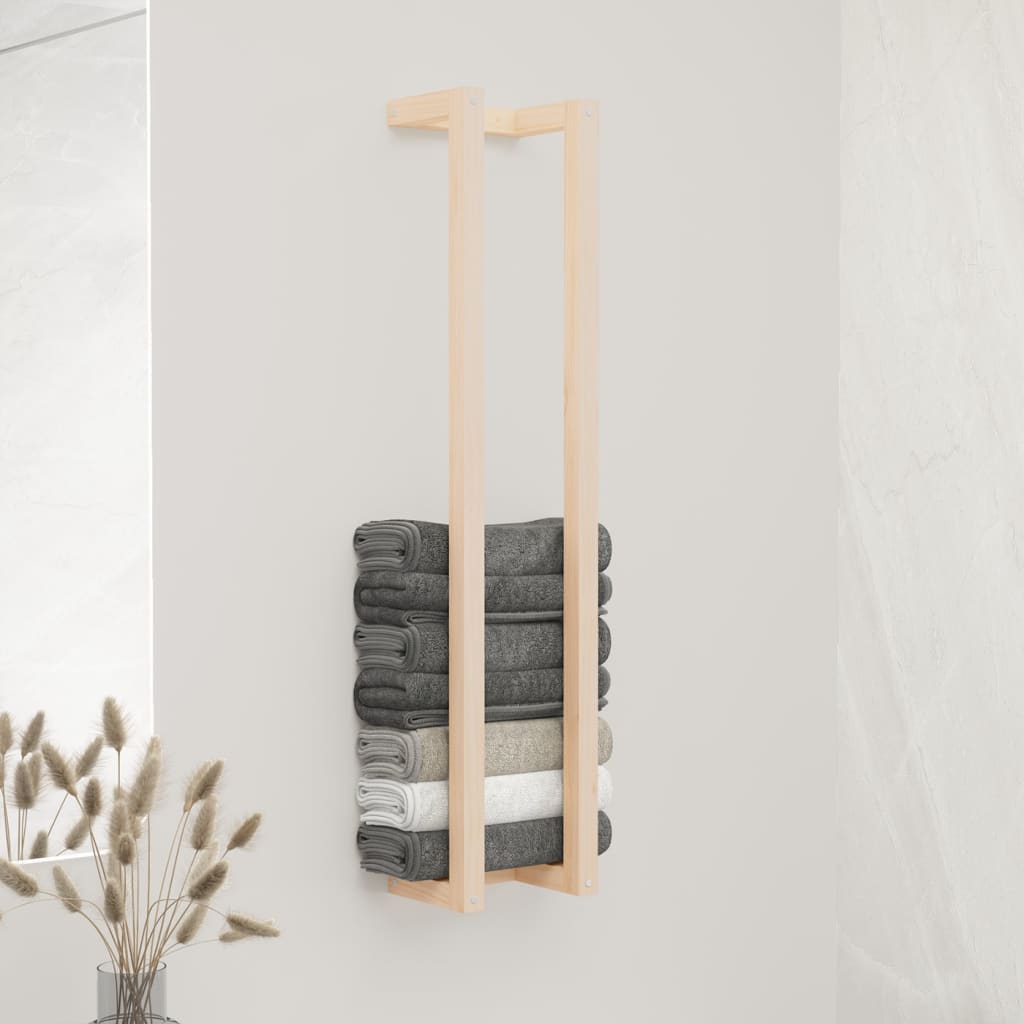 Solid Wood Pine Towel Rack