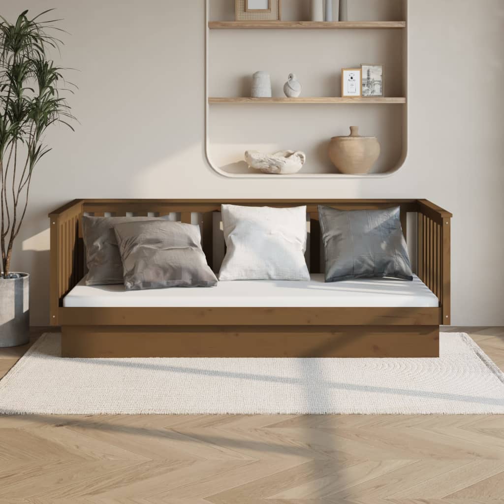 Day Bed Honey Brown 80x200 cm Solid Wood Pine