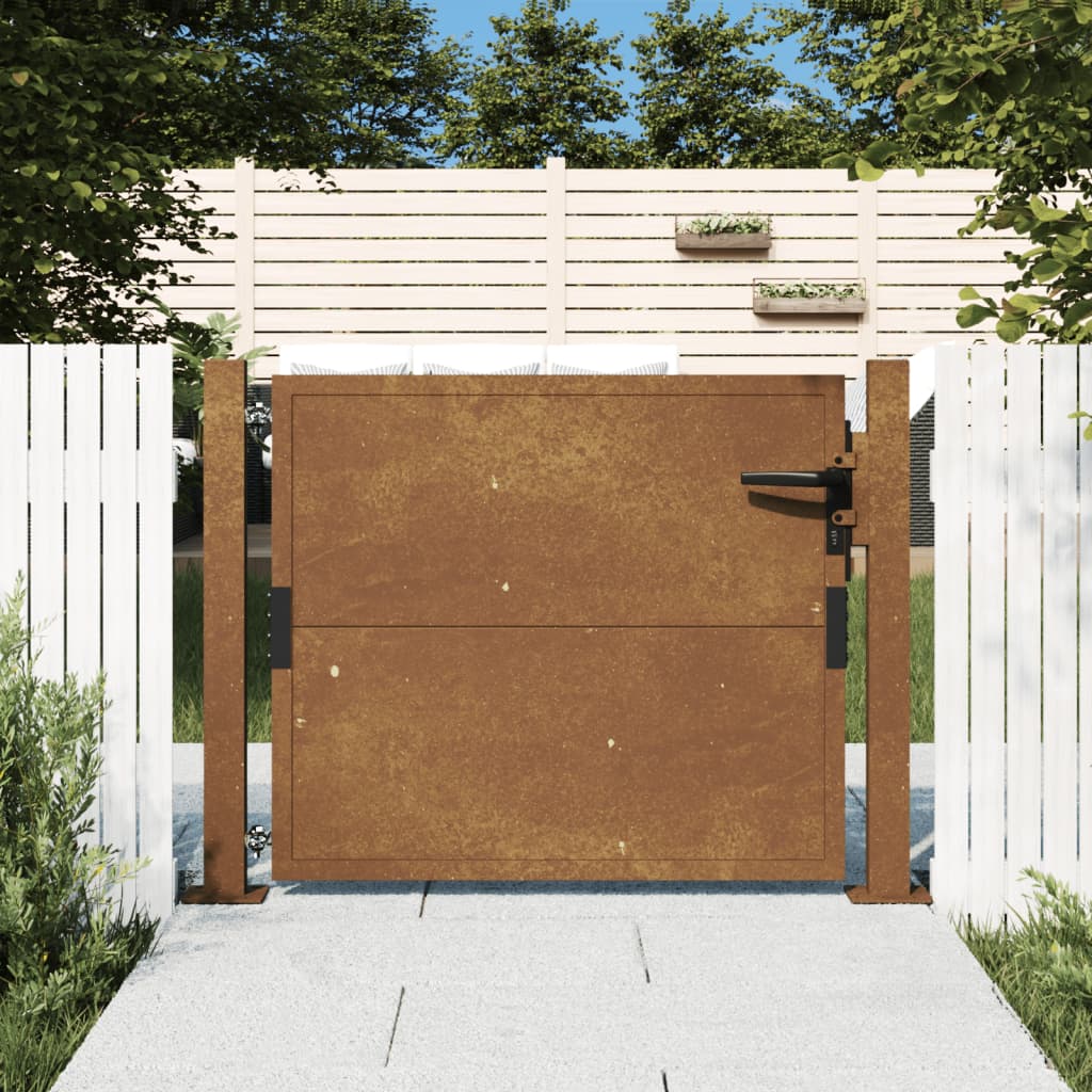 Garden Gate 105x80 cm Corten Steel