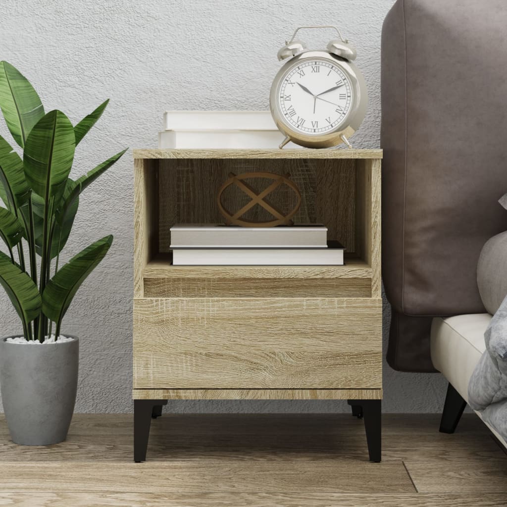 Bedside Table - RALEIGH Max Nightstand Sonoma Oak 40cm
