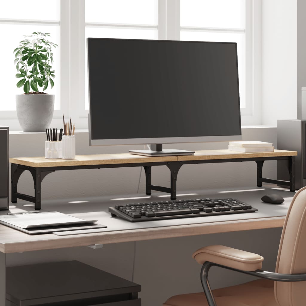 Monitor Stand Sonoma Oak 105x23x15.5 cm Engineered Wood