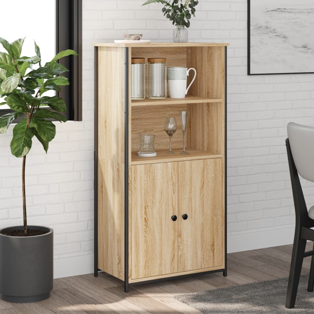 Highboard Sonoma Oak 62x36x121.5 cm Engineered Wood