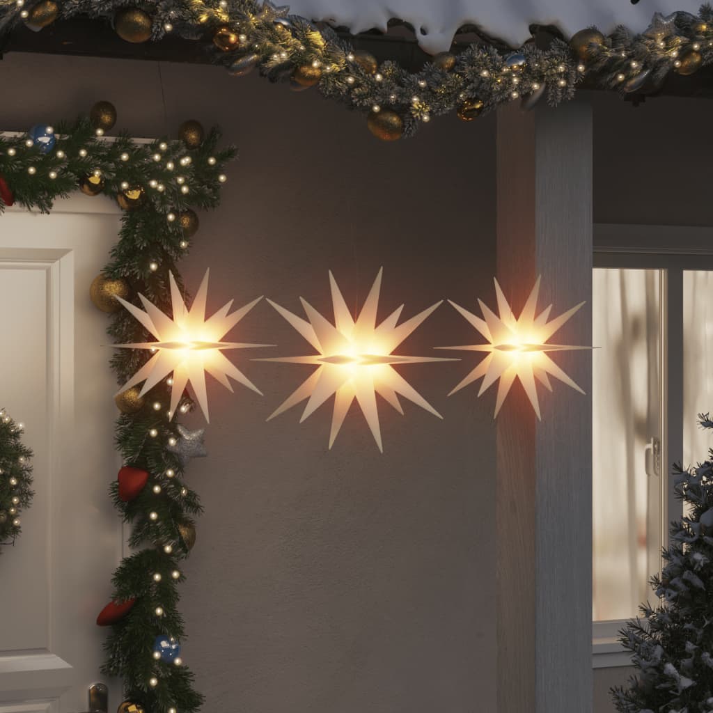 Faune Christmas Lights LEDs 3 pcs Foldable White