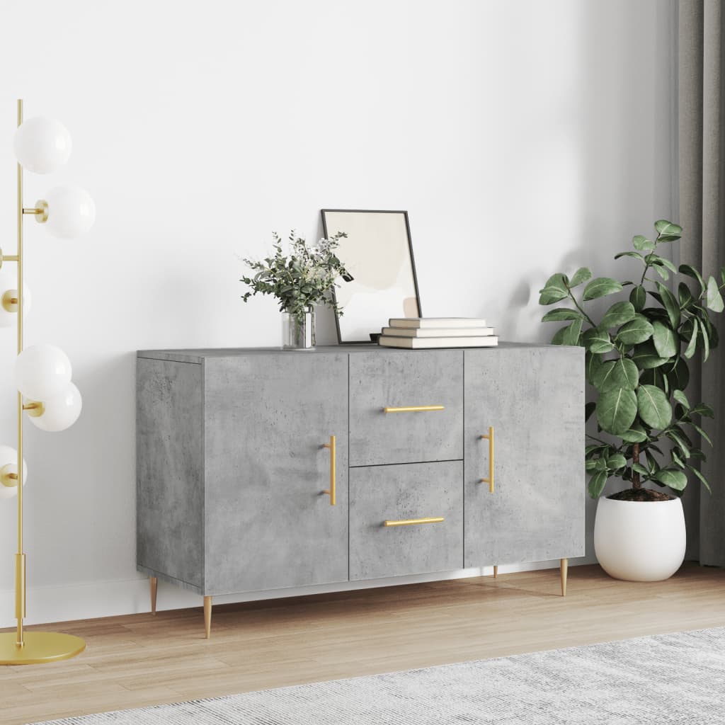Sideboard Concrete Grey 100x36x60cm Engineered Wood