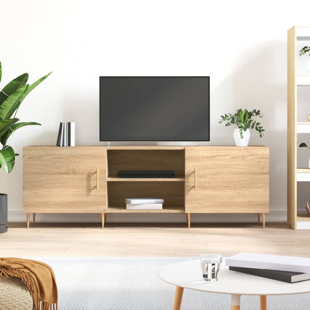 TV Cabinet Sonoma Oak 150x30x50cm Engineered Wood